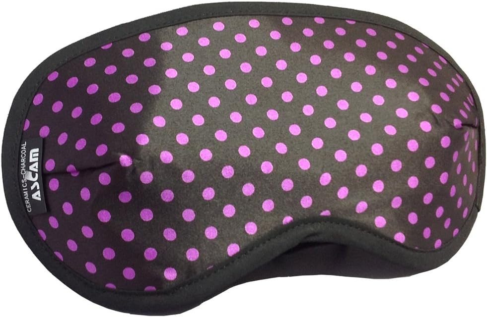 Eye mask black purple dot OIM-012 three-dimensional healing Club charcoal parents ASCAM active ceramic charcoal (japan import)