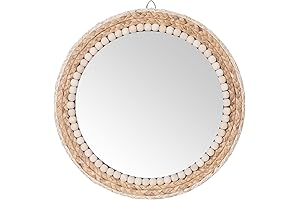 SWTHONY Boho Round Hanging Wall Mirror