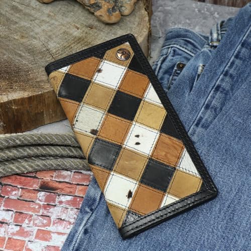 HOOEY Smackdown Rodeo Wallet (Black/Brown Patchwork)4