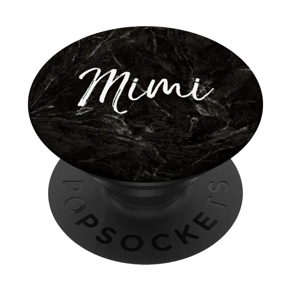 Mimi Name Personalized Girl Custom Women Cute Black Gift PopSockets PopGrip: Swappable Grip for Phones & Tablets