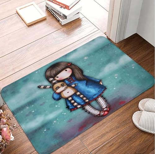 Arte e ilustración caprichosa Santoro Londres Felpudo Antideslizante Gorjuss Muñeca Cocina Entrada Baño Alfombra Alfombra Decoración del hogar Cover