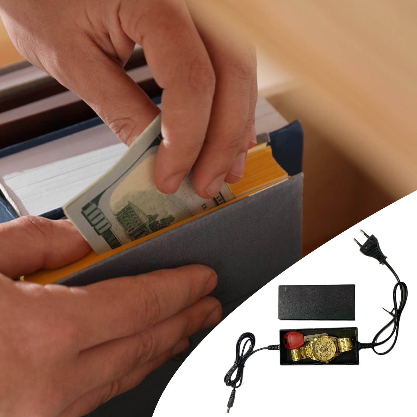 Secret Safe - Cachettes Discrètes Pour Objets De Valeur – Sécurité Antivol - Boîte De Rangement Antivol Portable Pour Documents, Médicaments Et Clés