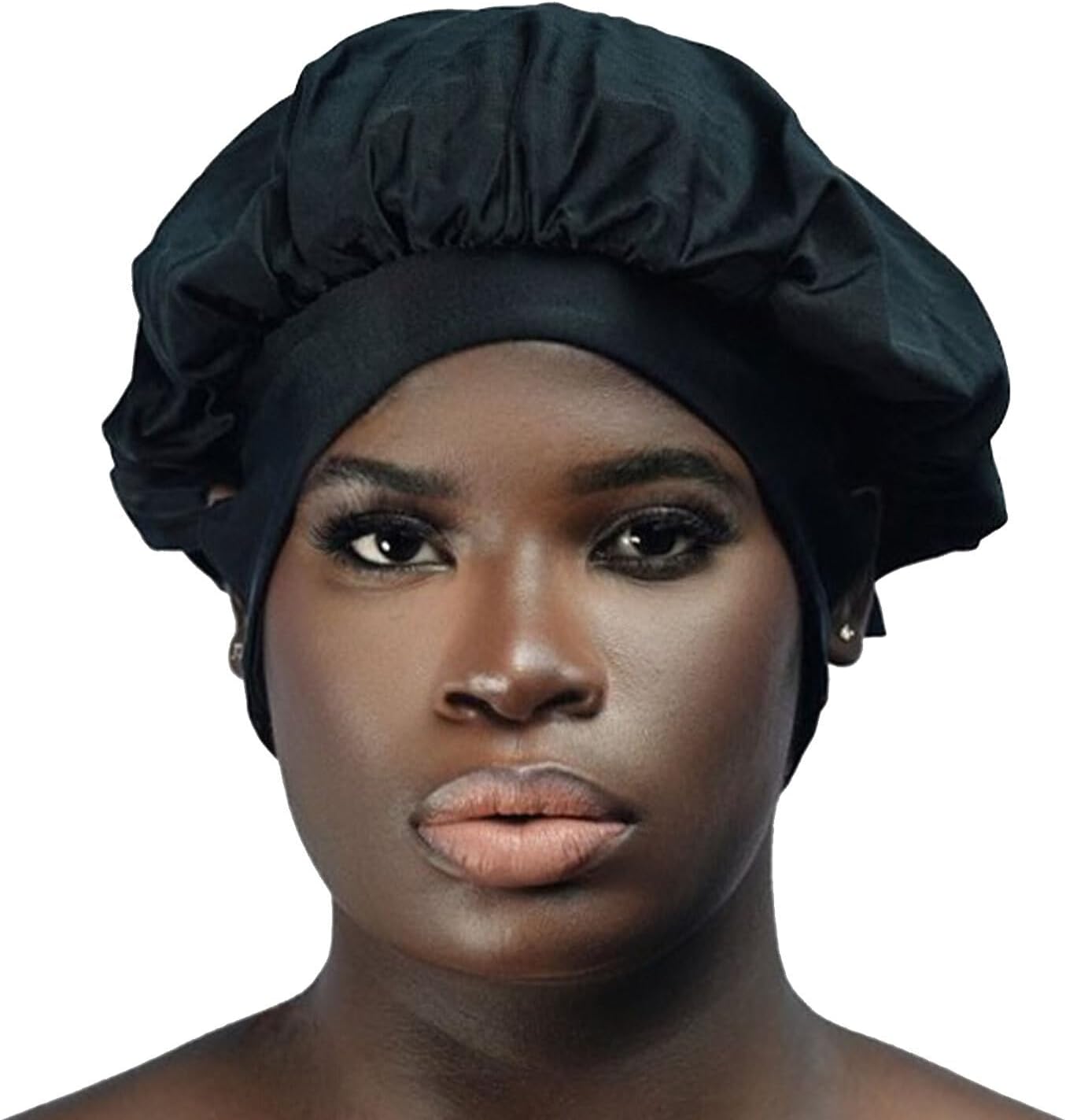 Bonnet, Hair Bonnet for Sleeping, Women Sleep Cap, Polyester/Lycra Blend Sleep Bonnet, Full Bonnet with Ear Slots