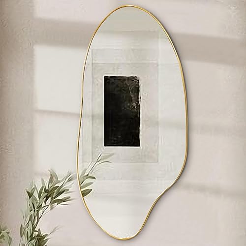 Miniatura 9 de 3 piezas de espejo negro asimétrico irregular decorativo para habitación, hogar, baño, dormitorio, sala de estar, casa de campo, decoración de pared