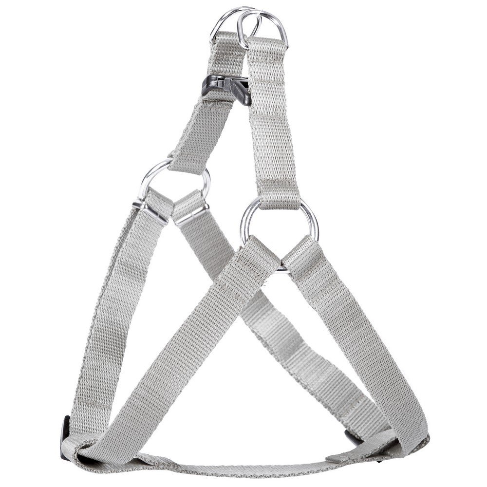Dingo Dog Harness with Plastic Buckle Easy Wearing, Modern Durable Handmade of Material Grey 94643, 40