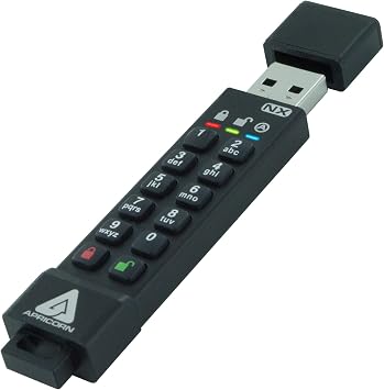 Apricorn Aegis Secure Key 3NX - USB3.0 Flash Drive ASK3-NX-8GB USB Memory 8GB Key Lock HD2239