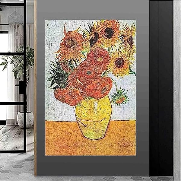 Pintura de Girasol - Rompecabezas de Madera de 4000 Piezas Adultos y niños