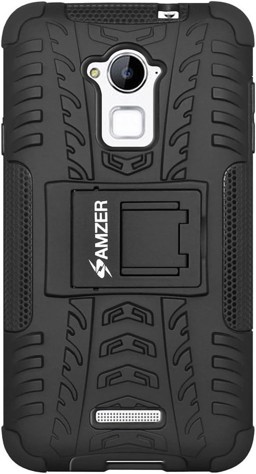 Amzer Hybrid Warrior Case for Coolpad Dazen Note 3 - Black