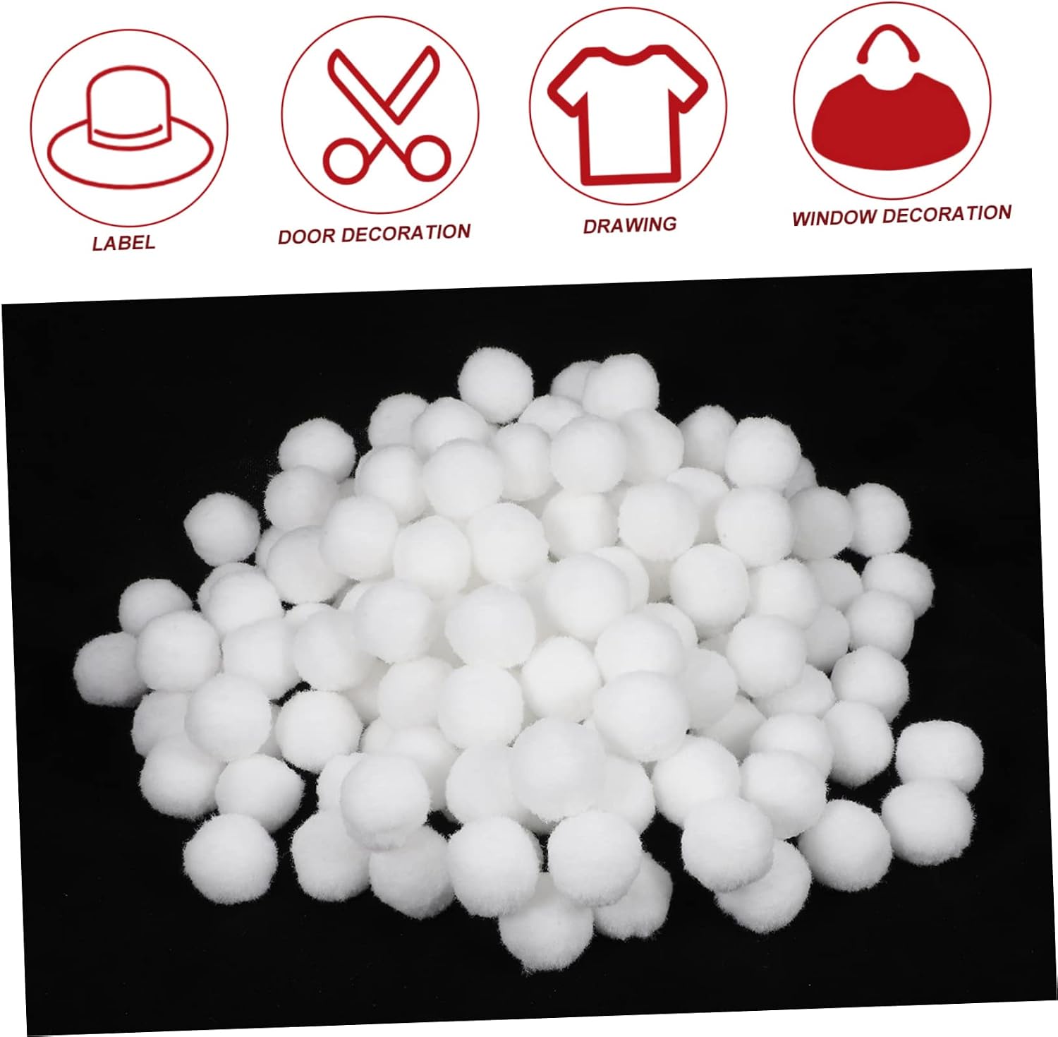 MUELODSIC 500pcs White for Crafting Decorative for Projects Sewing Scrapbooking and Accessories for Headwear and Jewelry Making