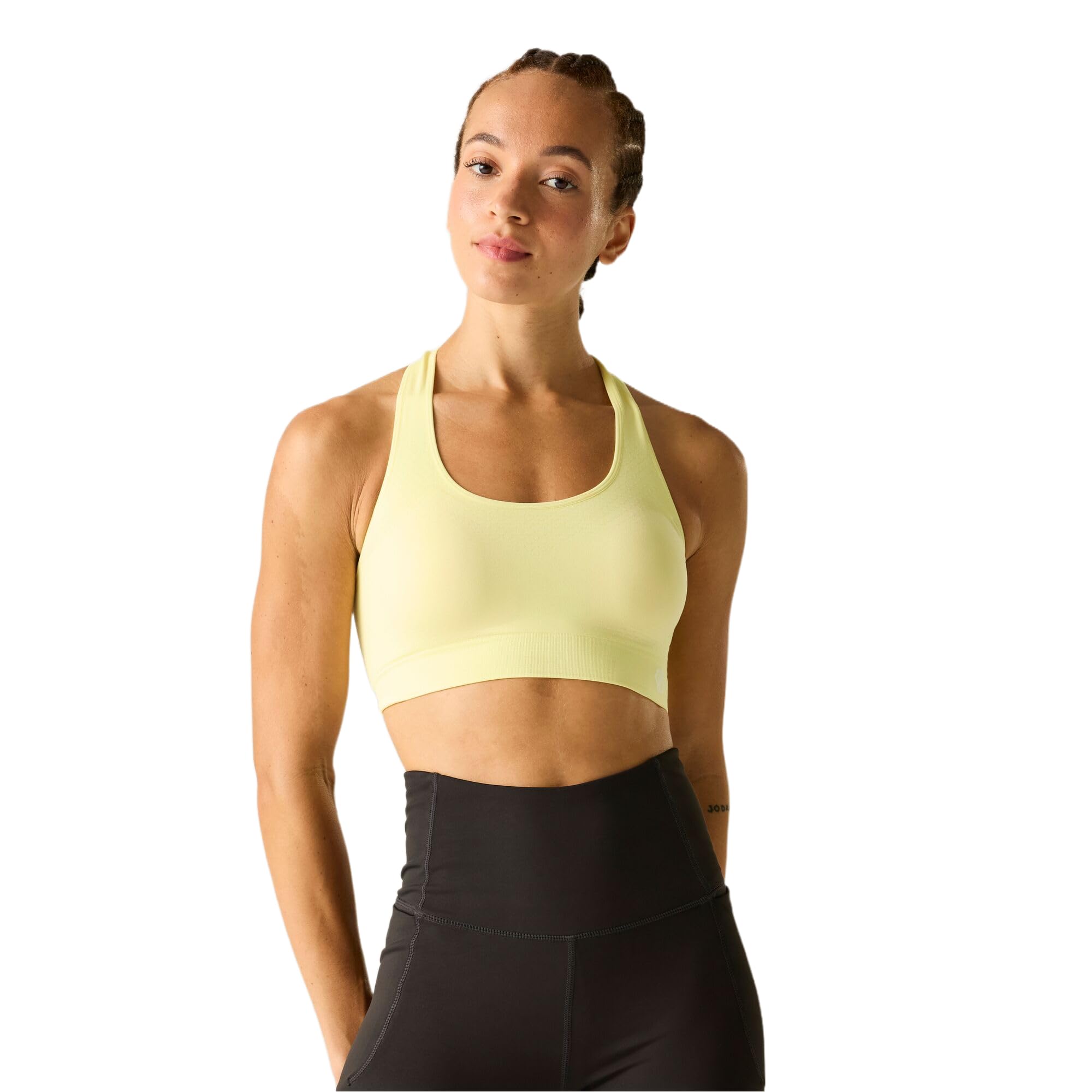 Dare 2B Womens Dont Sweat It Ii Anti-Bacterial Bra Large Yellow