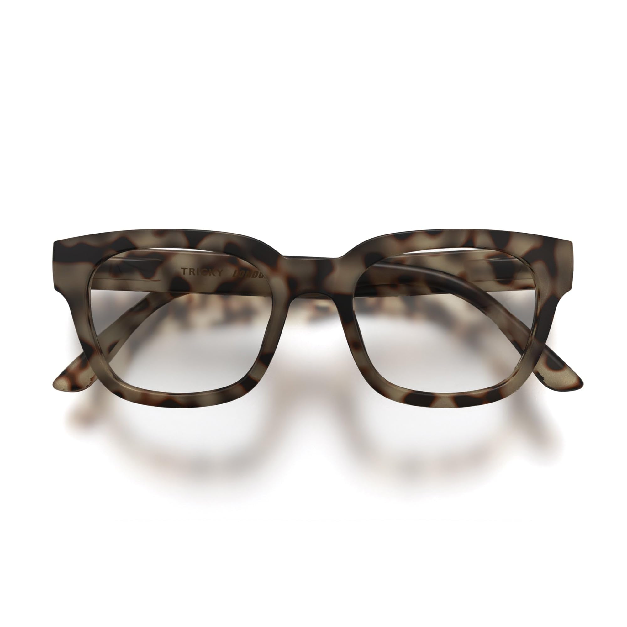 LONDON MOLE® Tricky Lunettes de lecture | Liseurs carrés froids/rectangulaires/trapézoïdaux | Unisex féminin masculin | Charnières à ressort