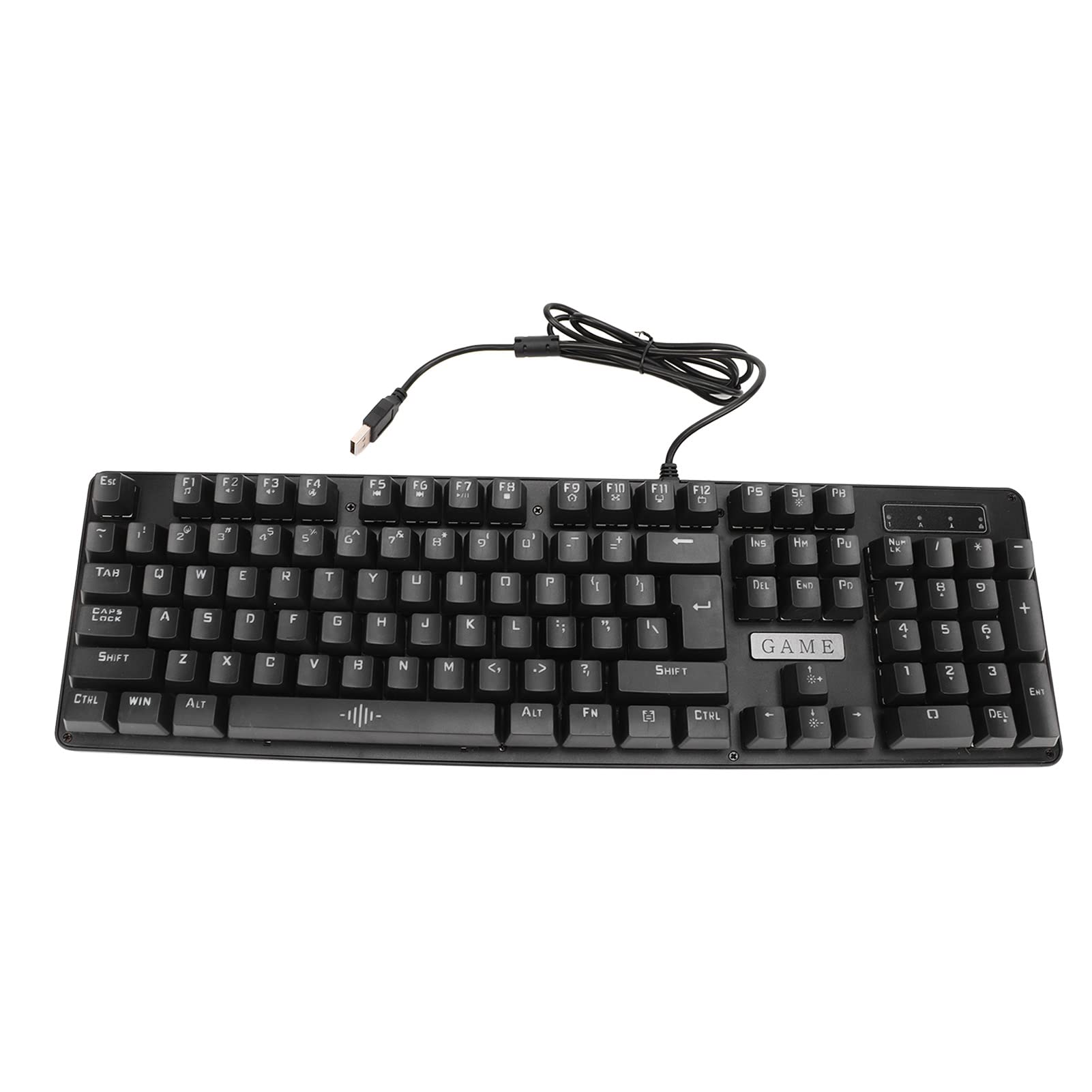 POENVFPO Tastiera di Gioco Meccanica RGB, 104 Tasti Ad Interruttore ABS per Accessori PC - For Gamer, Programmatore, Ufficio