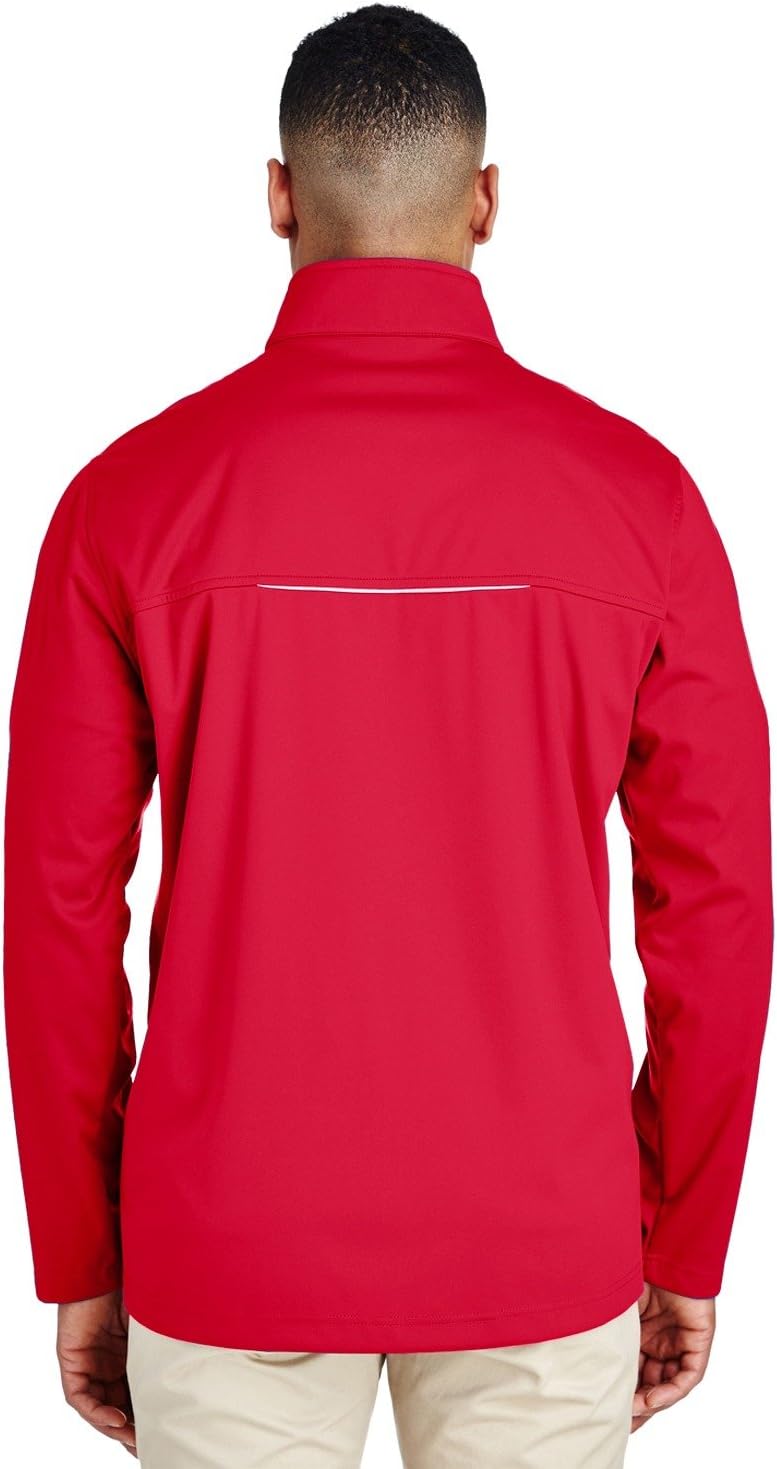 Ash City - Core 365 Men's Techno Lite Three-Layer Knit Tech-Shell, Classic Red 850, X-Large