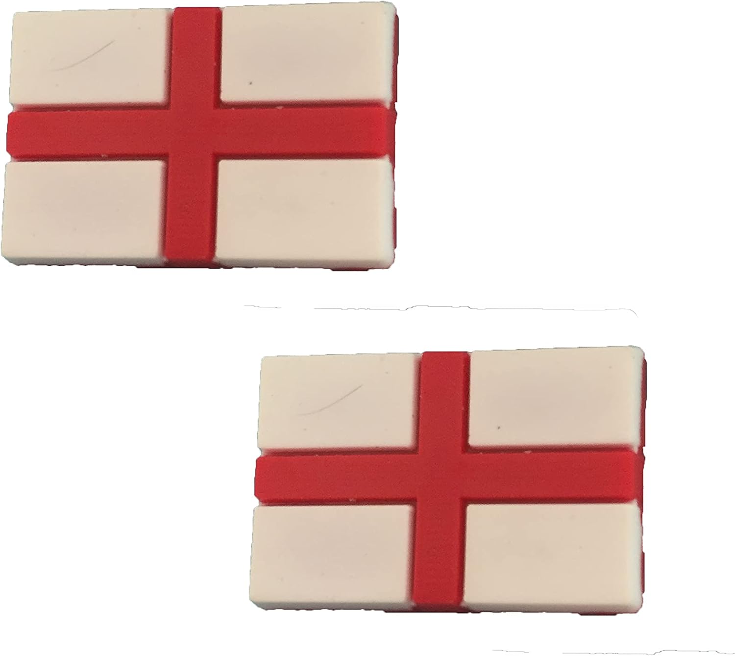 2 England Flag Shoe Charms For Crocs & Jibbitz Wristbands Amazon.co.uk Fashion