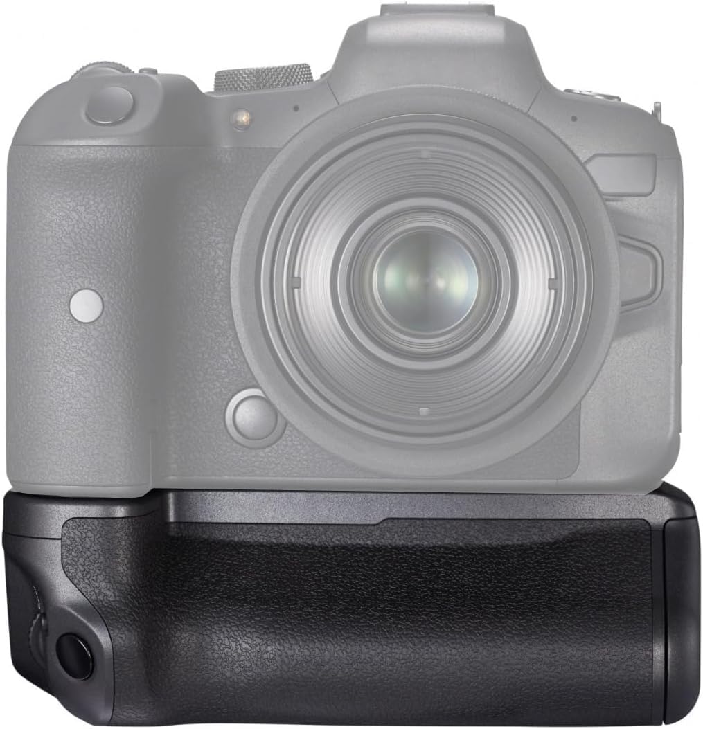 QUMOX BG-R10 R5 R6 Bloc Poignées d'alimentation Vertical Multifonction pour Appareil Photo Compatible avec Canon EOS R5 R6 R5C R6 Mark II, Compatible avec la Batterie LP-E6NH (Batterie Non Incluse).