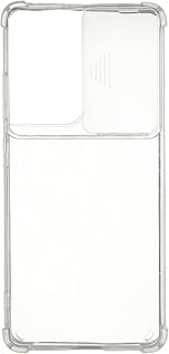 جراب سيليكون سادة بحماية 360 درجة مع حماية للكاميرا من جينيريك، لموبايل سامسونج جالاكسي S21/S31 الترا 6.8 بوصة - شفاف