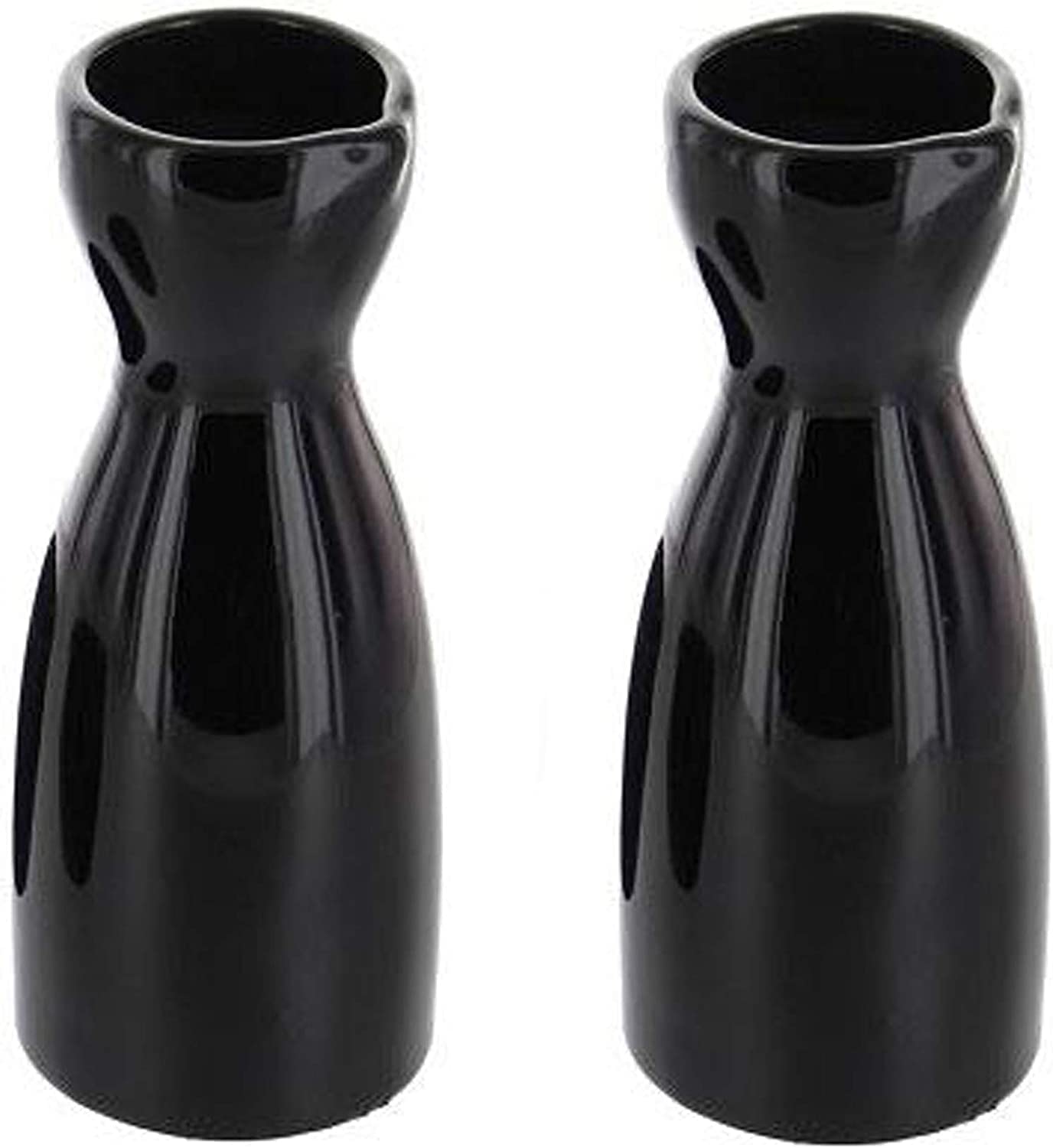 JapanBargain Sake-Set Aus Porzellan, 142 Ml | Mit Karaffe & 4 Bechern, Grünes Pflaumenblüten-Design