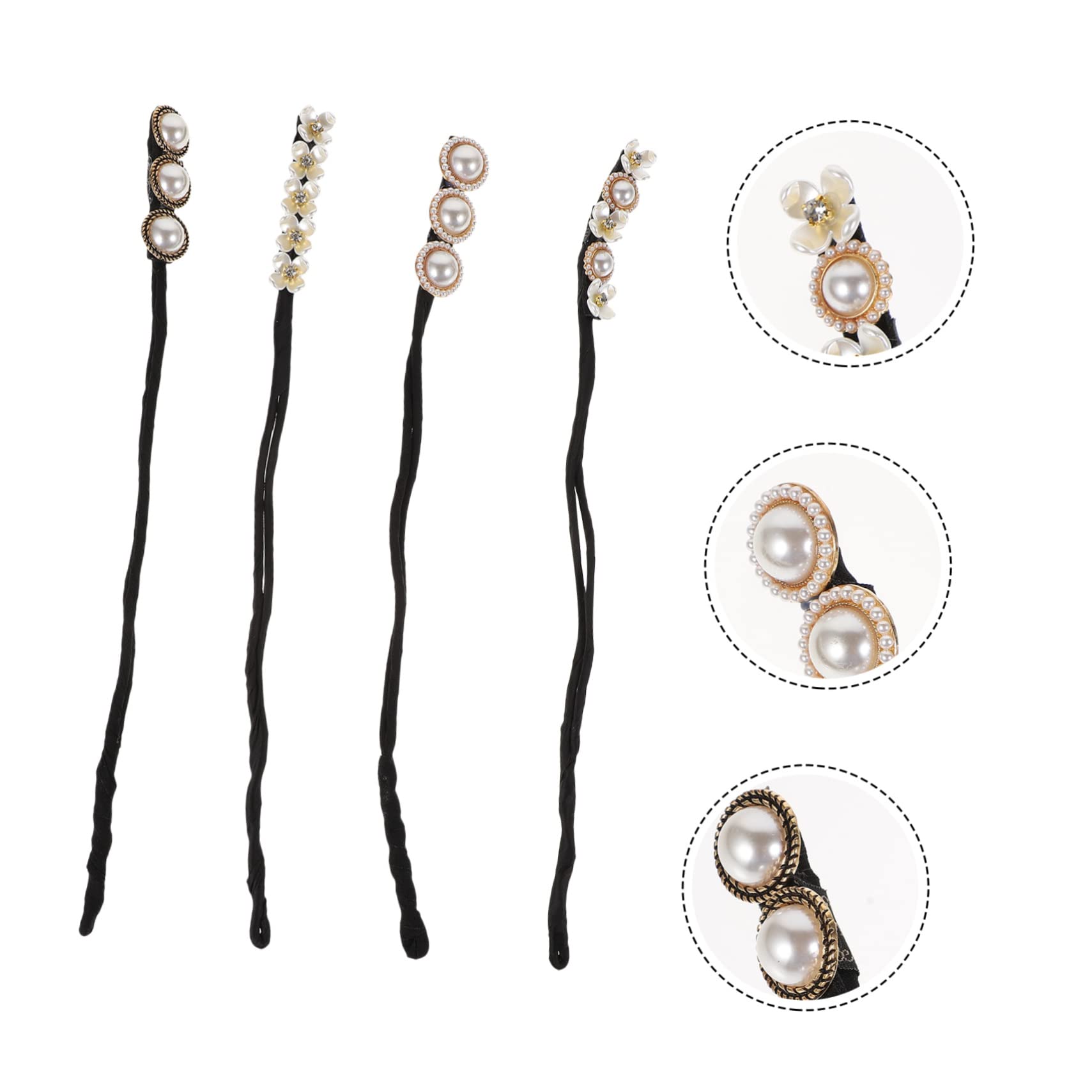 FRCOLOR 3 Sets Eleganter Haarknoten-maker Haarknoten-former-set Haar-accessoires Für Frauen Und Mädchen Haar-styling-zubehör 4 Stück * 3