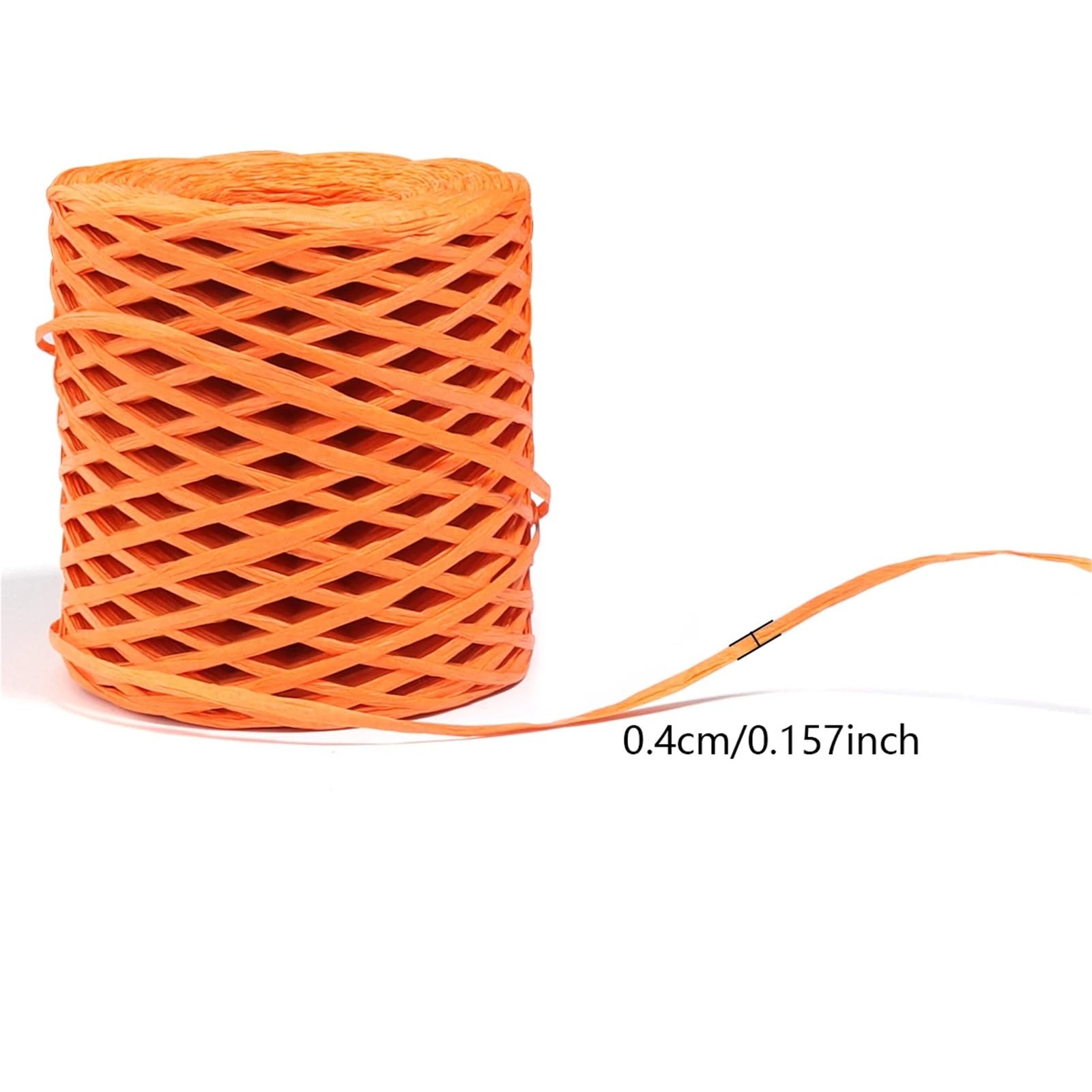 Wstążki z papieru rafii, Zestaw wstążek 6 200 metrów wielokolorowych do pakowania rękodzieła DIY(Purple)