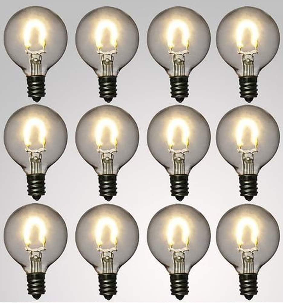 12-Pack Sunlitec Solar G40 Replacement Bulbs
