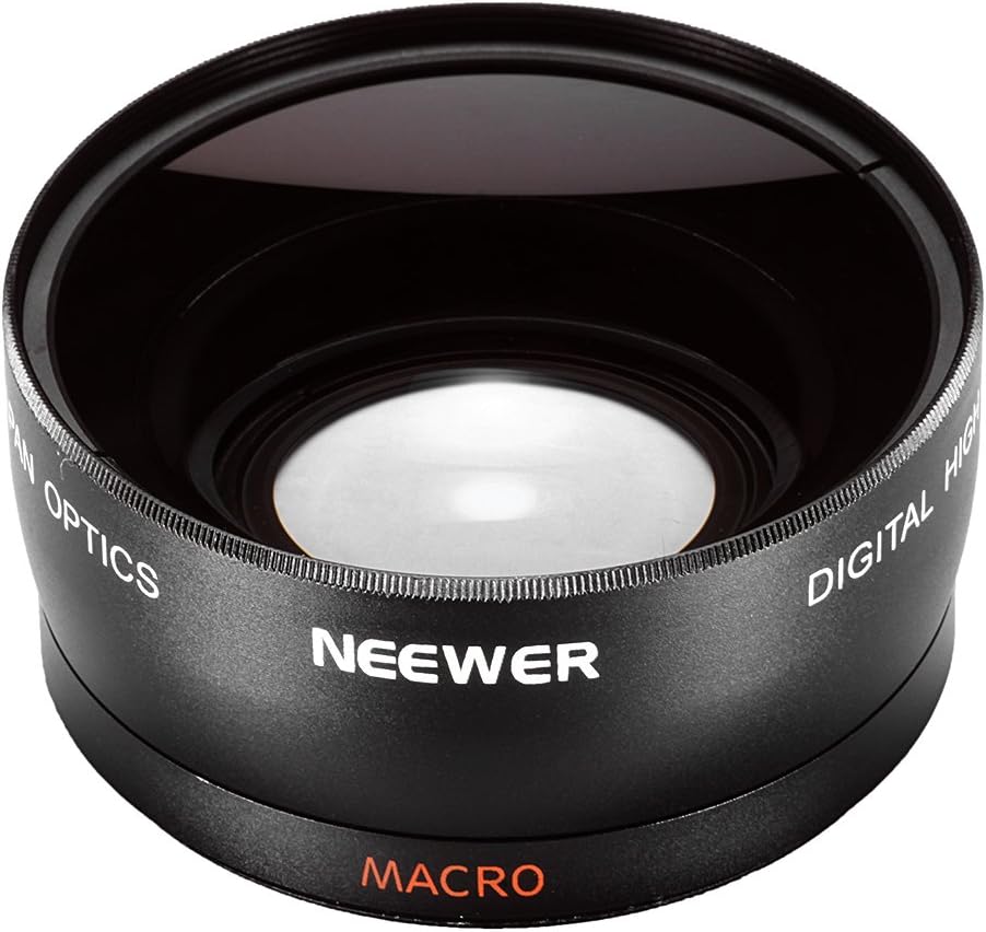 Neewer® 58mm 0.45x Wide Angle Lens with Macro for Canon EOS 60D, 70D, 50D, 40D, 30D, 5D, 5D Mark 2 and All Cameras & Camcorders with a 58mm Sized Lens Filter Thread (Lens Bag included)