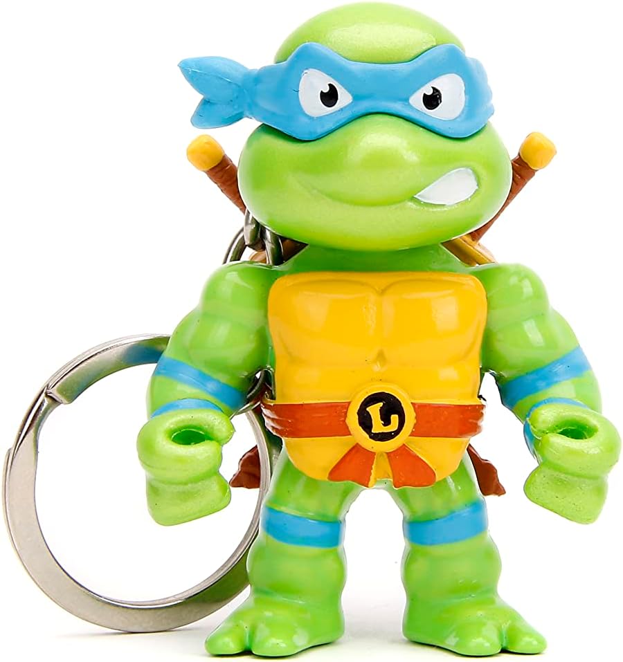 Jada Toys - Teenage Mutant Ninja Turtles 2.5" Die-Cast Figures 4-Pack - Collectible Figures with Keychain - Gift for Kids and Adults