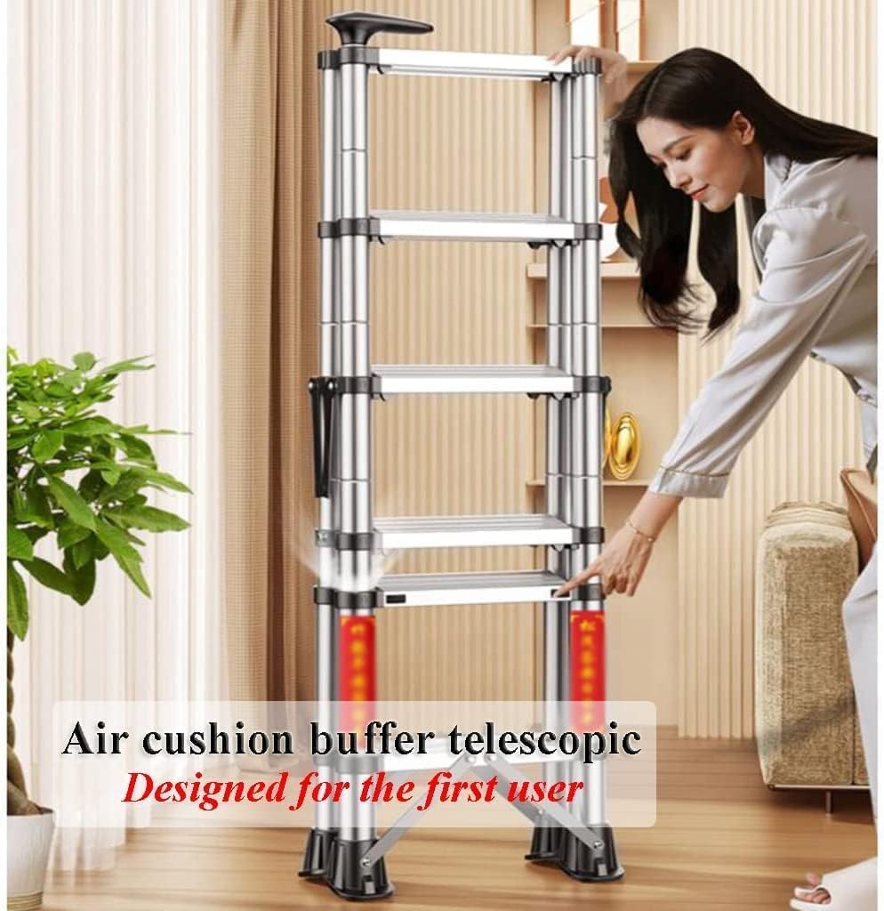 Step Ladder Folding Step Stool Extension Ladder Portable Folding Ladder Small Telescoping Ladders Easy To Store And Easy To Use Step Ladders For Home 330lb Folding Ladder Telescoping Ladder ( Color :