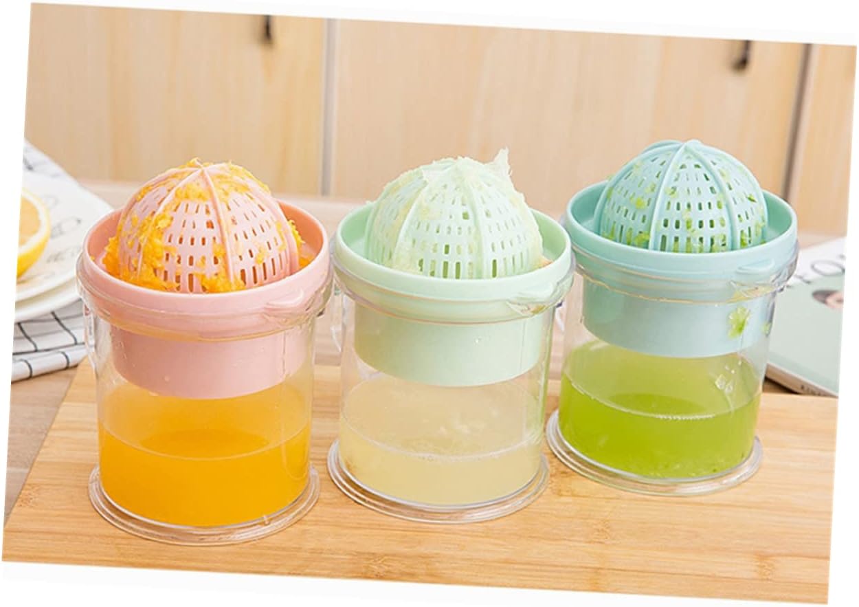 2pcs Handheld Fruit Press Cold Press Juicer Lemon Squeezer Fruit and Vegetable Juicer Eco-friendly Kitchen Tool