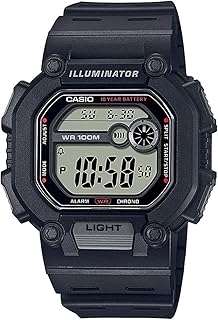 كاسيو رقمي شديد التحمل اسود للرجال