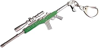 حلقة مفاتيح سلسلة مفاتيح مصغرة 14 قنص بندقية سلسلة مفاتيح للاعبين المجهولين من بوجي، للجنسين