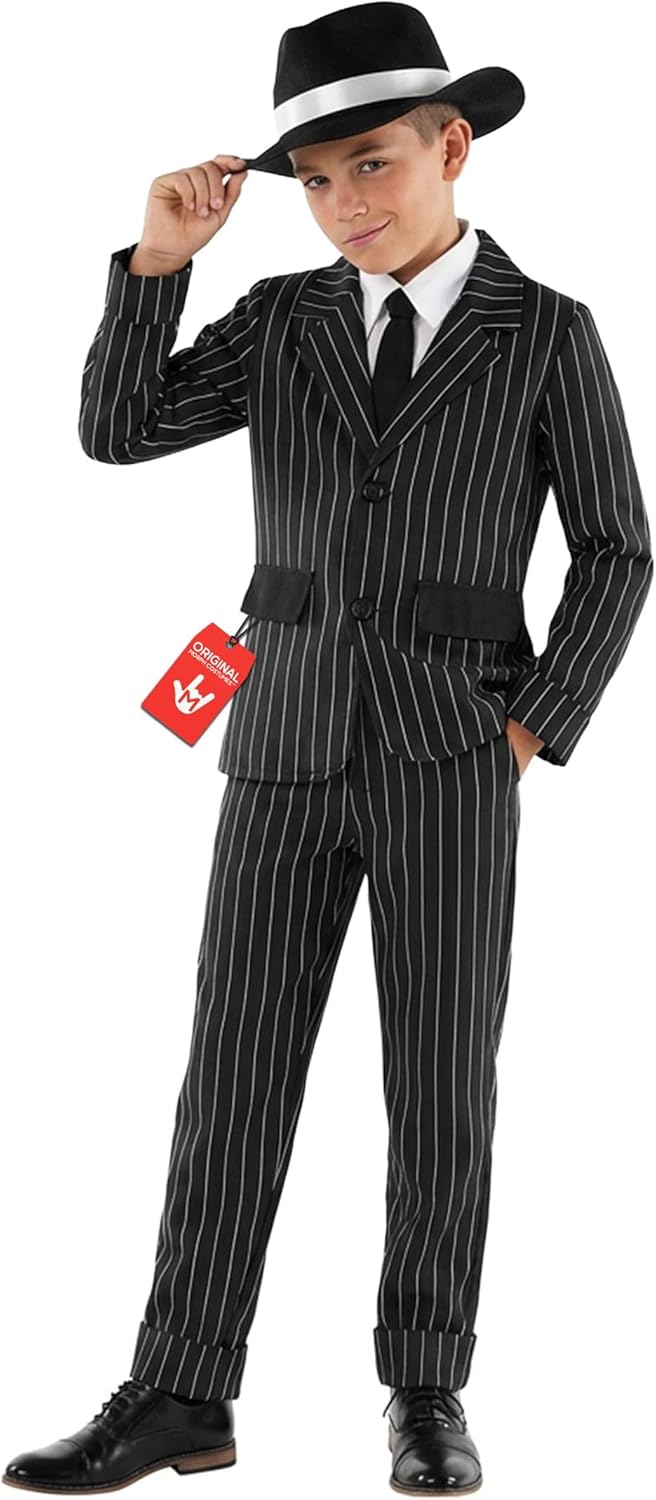 fun shack Boys Gangster Costume, Gangster Costume Kids, Boys 1920s Costumes, Book Characters Costumes for Kids