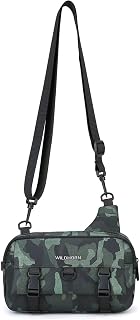 WildHorn Camo Crossbody Sling Bag for Men | Stylish Messenger & Shoulder Bag with Adjustable Strap | Water-Resistant Polye... Price In India