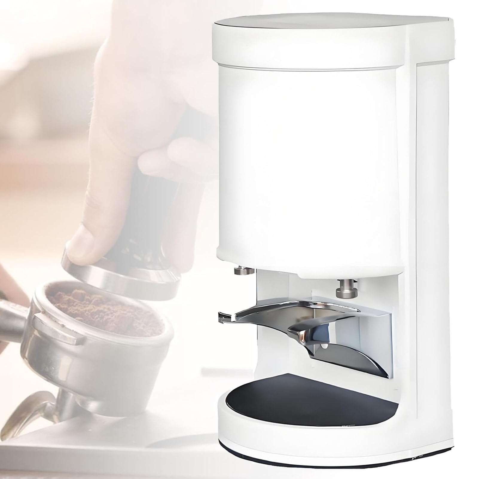 Prensador de café eléctrico, máquina automática de prensa de polvo de frijoles, presión de 5-30 kg, 1-3 ciclos de apisonamiento para cafeterías y restaurantes