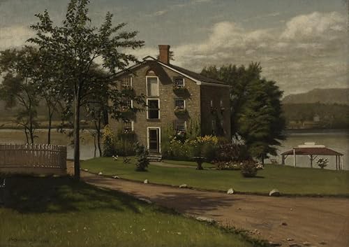 Paintings Wall Art Poster Print Famous Stone House Larrabee's Point Vermont by George Brown for Home Decor 60x90cm