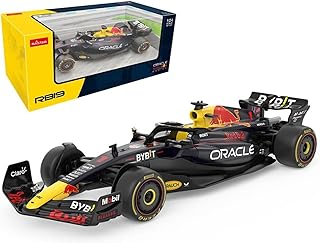 Rastar 1:24 Red Bull Racing RB19 Die-Cast Model Car – Licensed Formula 1 Collectible Toy with Detailed Interior & Display Box