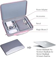Smatree 13.3" Laptop Kemény Tok MacBook Pro/Air, iPad Pro, Surface Pro - Rózsaszín 2