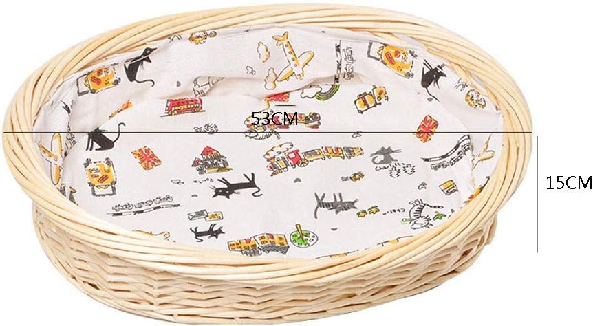 Summer Kennel Cat Nest Small Dog Straw Dog House Resistant to Natural Materials Non-toxic Environmentally Friendly Pet Nest Cool Mat Ice Pad Can Choose Pet Supplies (A Medium)