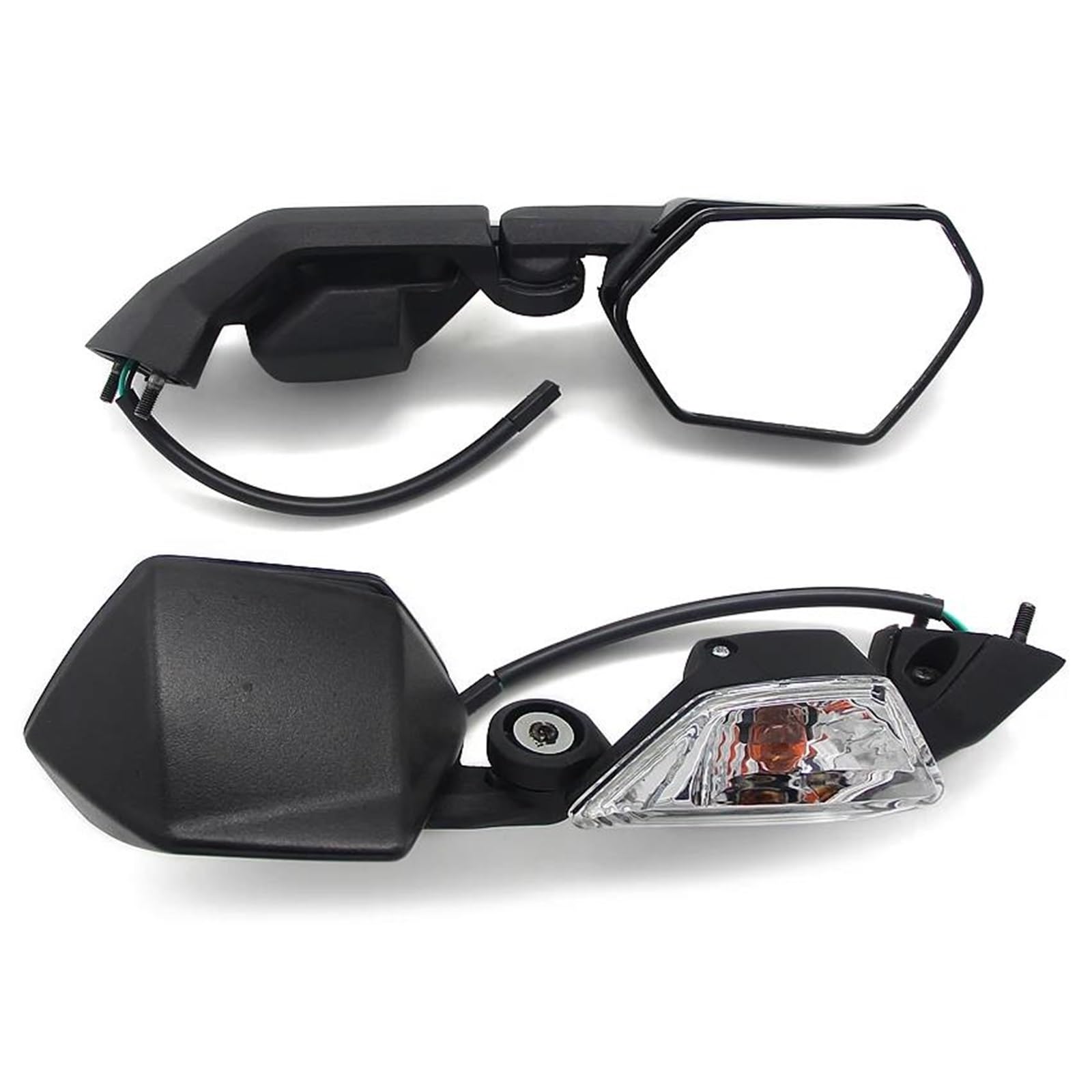 Rétroviseurs moto pour ZX10R 2008-2010 | Rétroviseurs latéraux noirs pour Ninja ZX1000