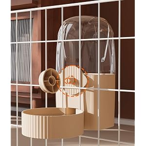 Hanging Cage Automatic Pet Food Water Dispenser 34oz, Large Capacity Feeder Gravity Refill Food and Siphon Suction Water Set for Dog Cat Rabbit Chinchilla and Ferret (Water Dispenser) Hanging Cage Automatic Pet Food Water Dispenser 34oz, Large Capacity Feeder Gravity Refill Food and Siphon Suction Water Set for Dog Cat Rabbit Chinchilla and Ferret (Water Dispenser)