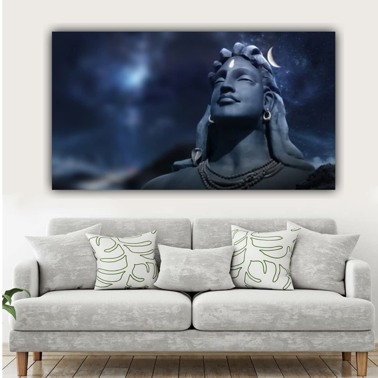 Buy The Seven Colours Lord Shiva Adiyogi Avtar With Moon On Head