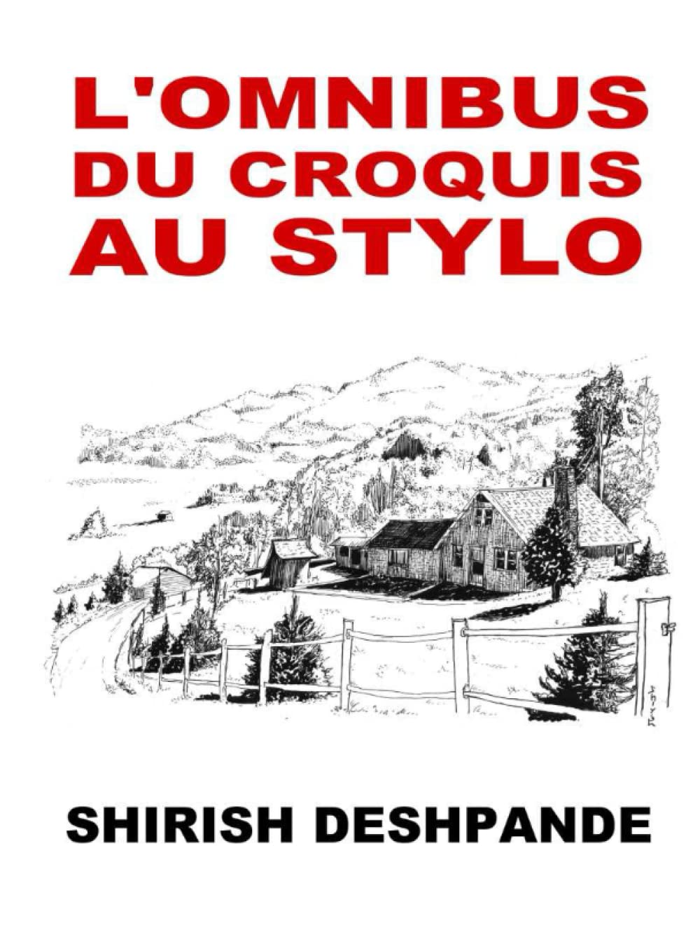 Omnibus for pen sketches and drawing like a pattern