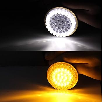 Amazon | ZYTC 3 1/4インチ LED ウインカー フラット スタイル