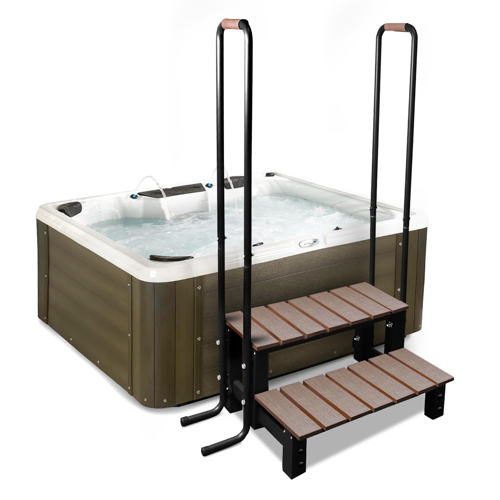 Swimming Pool Ladder Above Ground Pools 3 Step Stool Ladder With Handrails 440 Lb Capacity SPA...