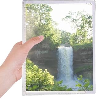 Caderno Cachoeira Ciência Natureza Florestal Caderno de Folhas Soltas Diário Recarregável