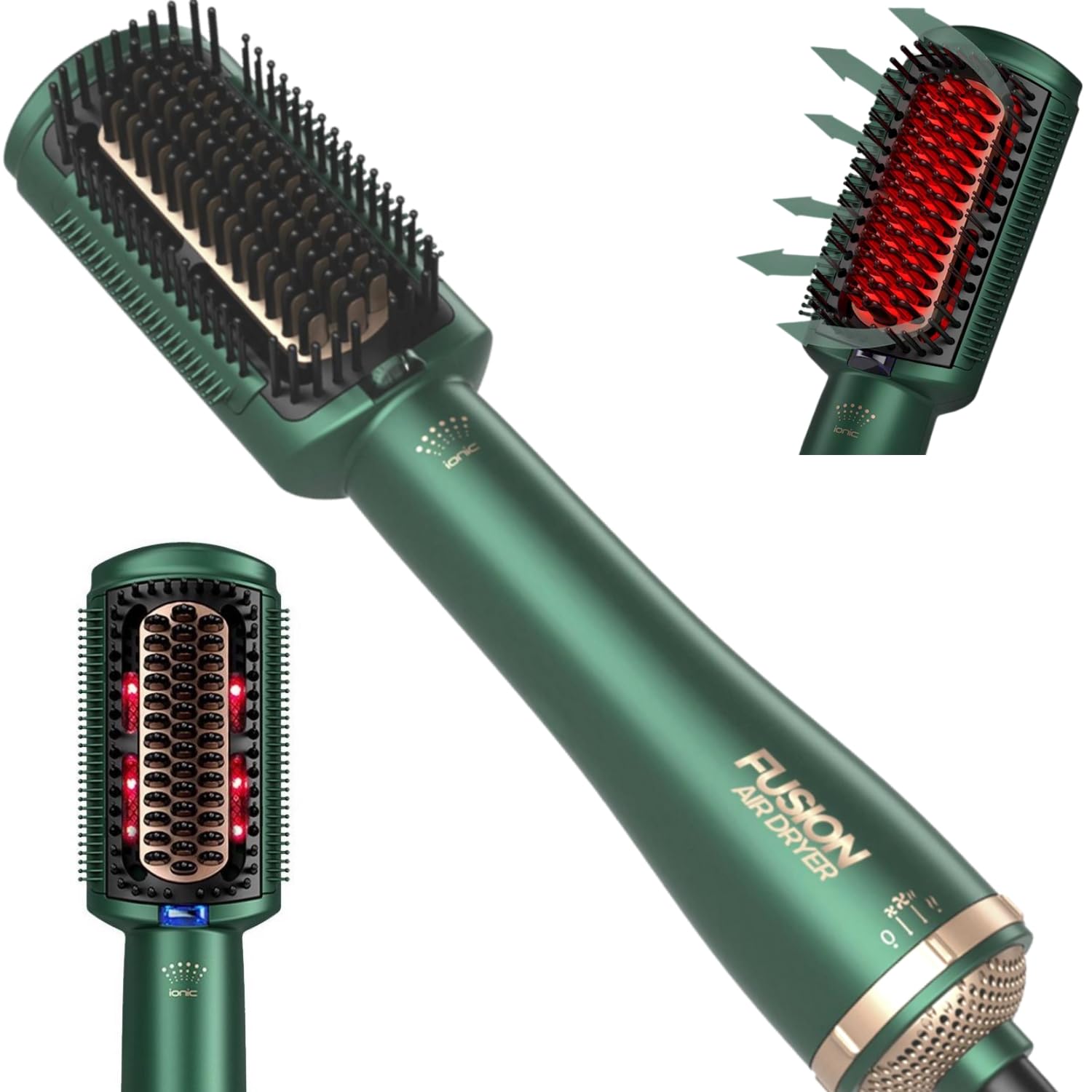 Fusion Air Dryer 4 in 1 Warmluftbürste mit einzigartiger Technologie Haare schneller und schonender trocknen, stylen und pflegen