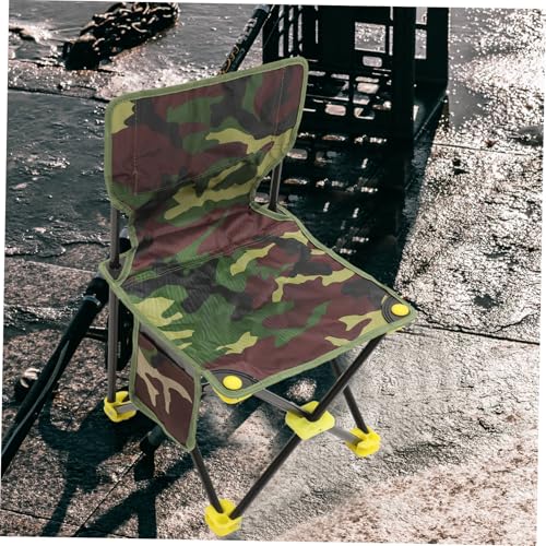 Chaise de pliante compacte pour camping extérieur noire en alu - 6
