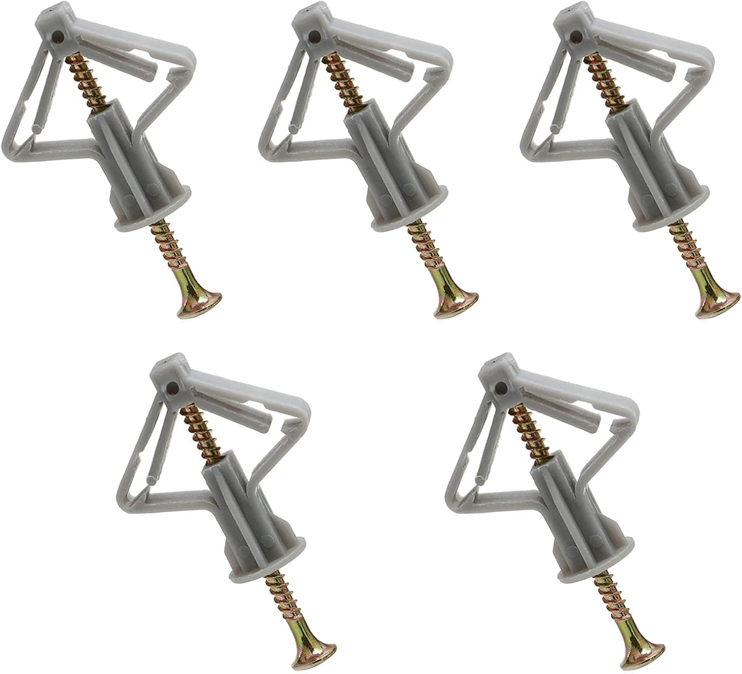 Gipskartondübel 50 Stück,Dübel mit Schrauben M8 x 50 mm für einlagige und doppelbeplankte