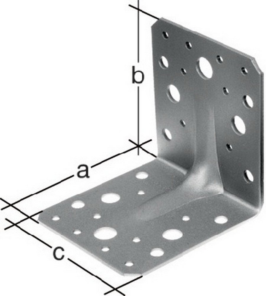 Schwerlast-Winkelverbinder ETA-08/0165 90x50x50mm Stahl roh sendzimirverzinkt