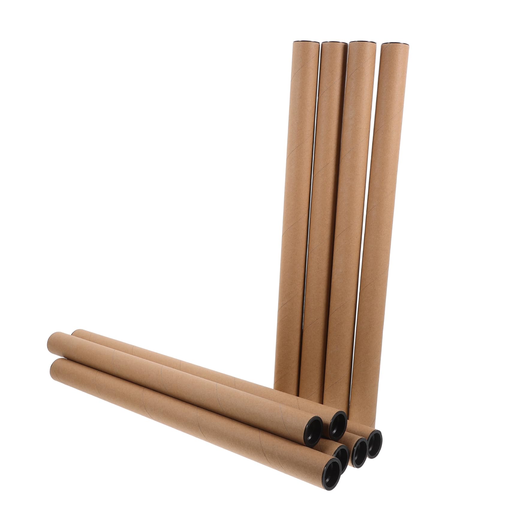 TEHAUX 30pièces Tube De Transport Papier Kraft Lot De Support Pour Poster Documents Et Œuvres Art Lors De Expédition Et Stockage
