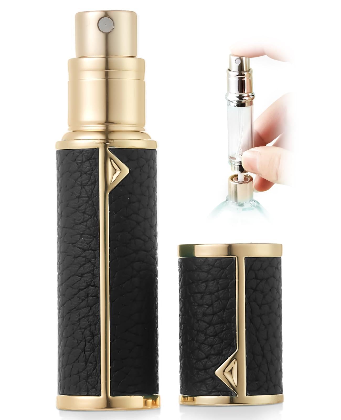 Amazon | SINNMAO アトマイザー 香水【5ml・底部充填・高級レザー